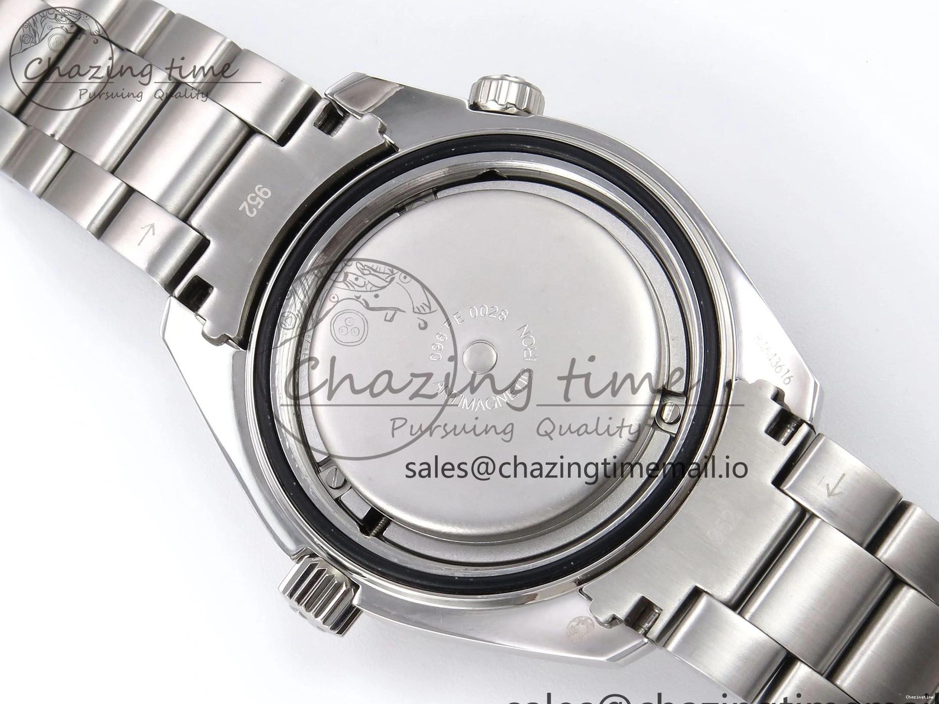 0405 Seamaster “LMPO” OMF 1:1 Best Edition Black Dial on SS Bracelet A Tailored 7703